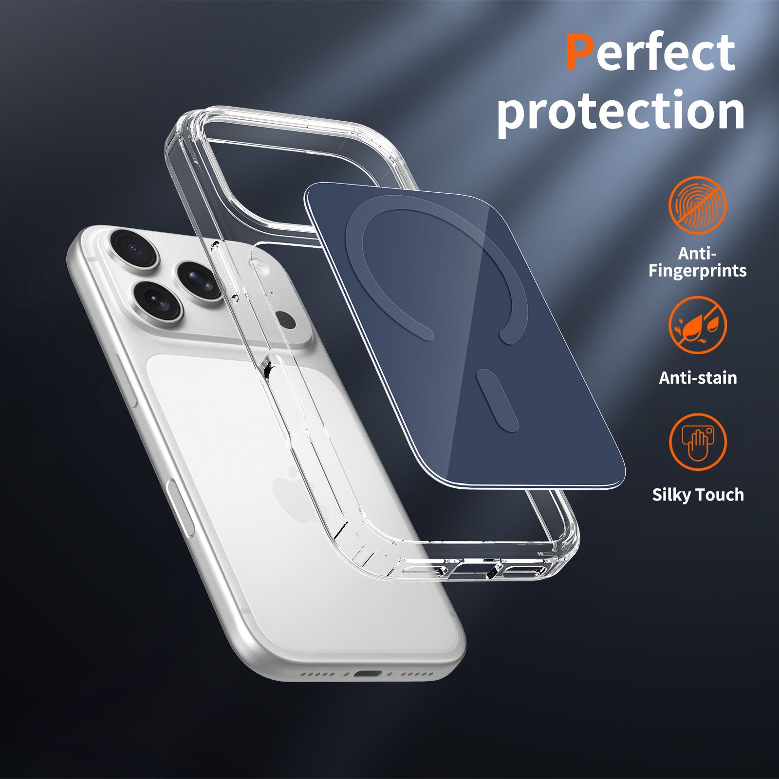 Reflect 1.5MM Mirror Magnetic Clear Case — 76