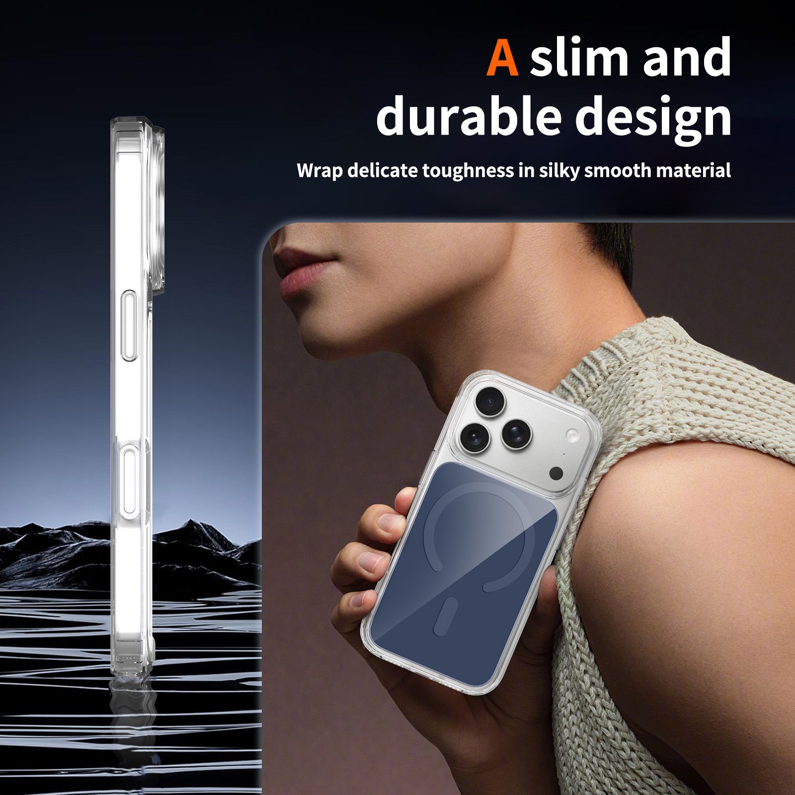 Reflect 1.5MM Mirror Magnetic Clear Case — 77