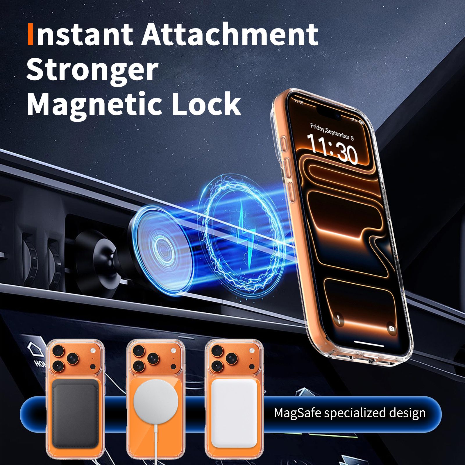 Reflect 1.5MM Mirror Magnetic Clear Case — 90