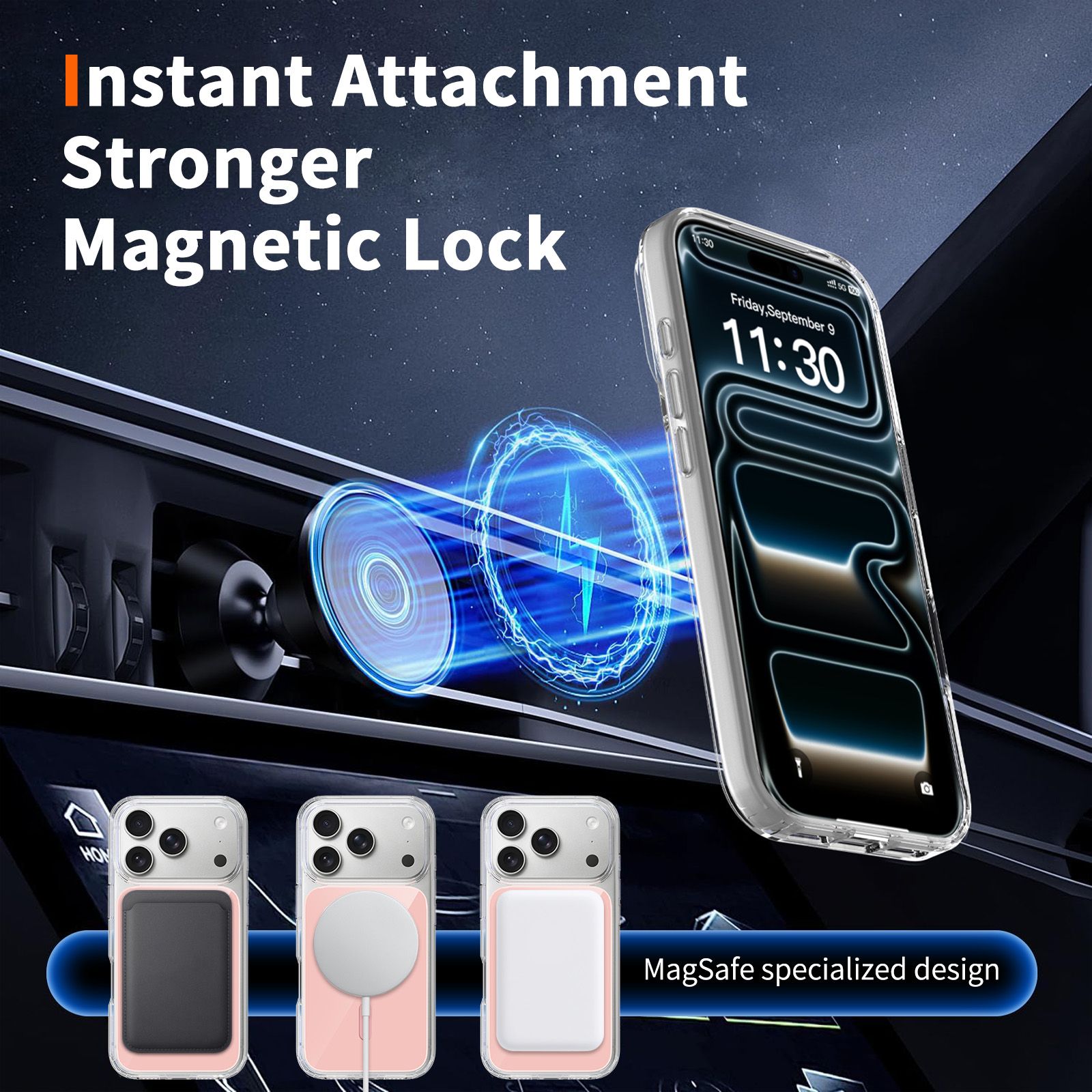 Reflect 1.5MM Mirror Magnetic Clear Case — 84