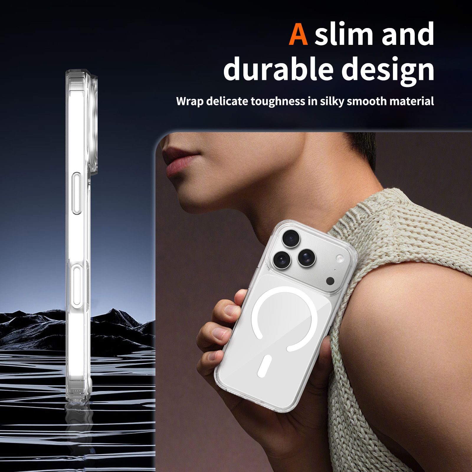 Reflect 1.5MM Mirror Magnetic Clear Case — 95