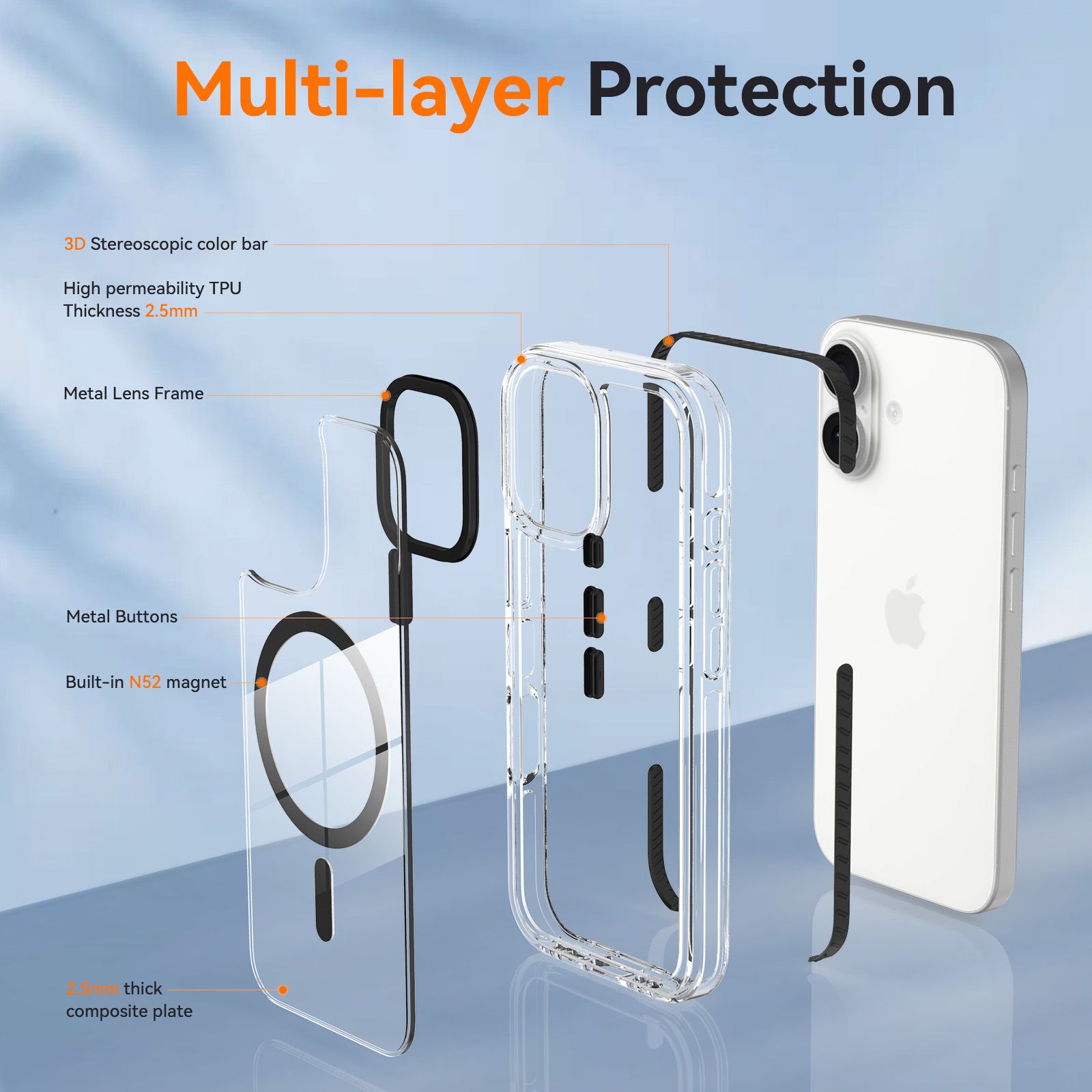 Chroma 2.5MM Colorful Magnetic Clear Case — 22