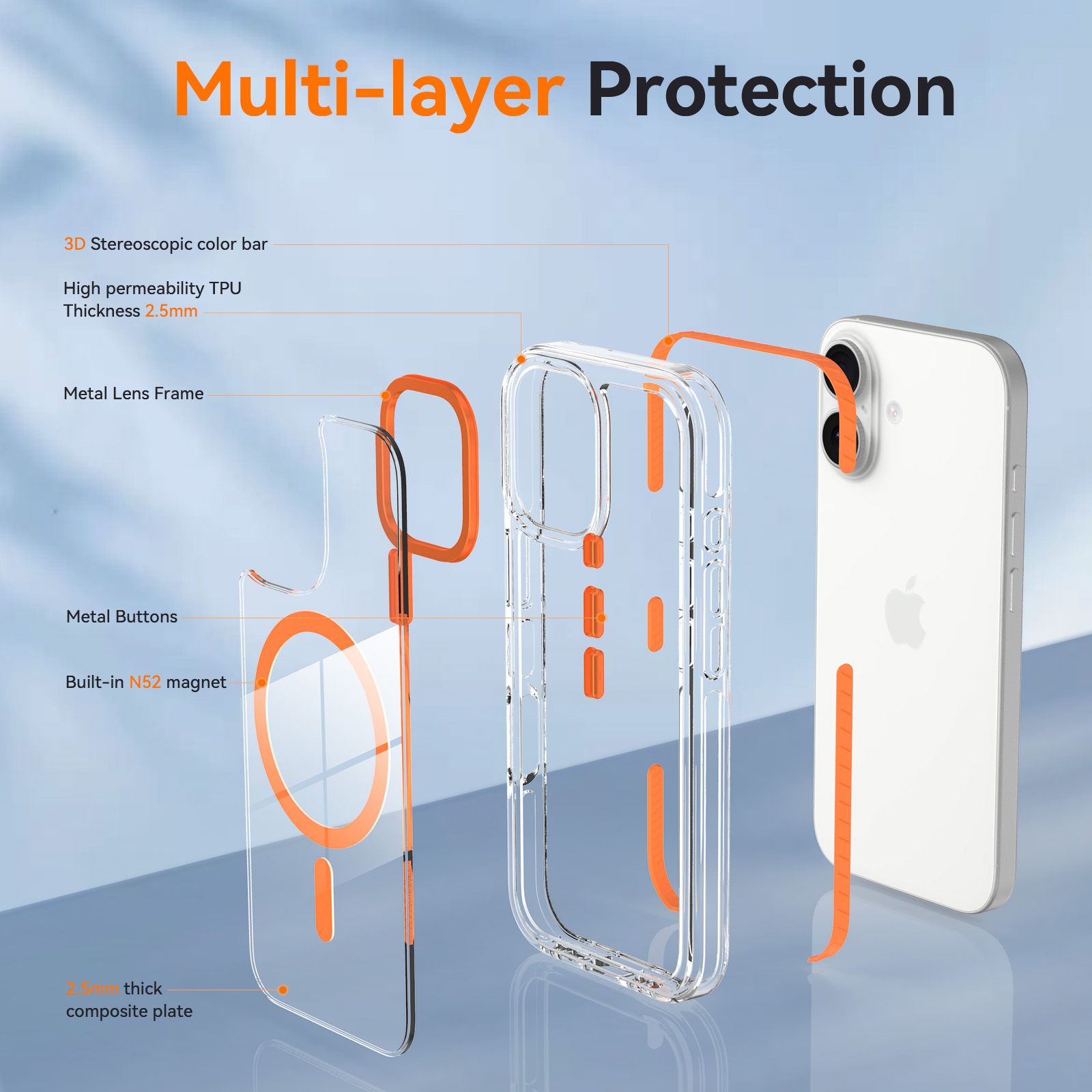Chroma 2.5MM Colorful Magnetic Clear Case — 29