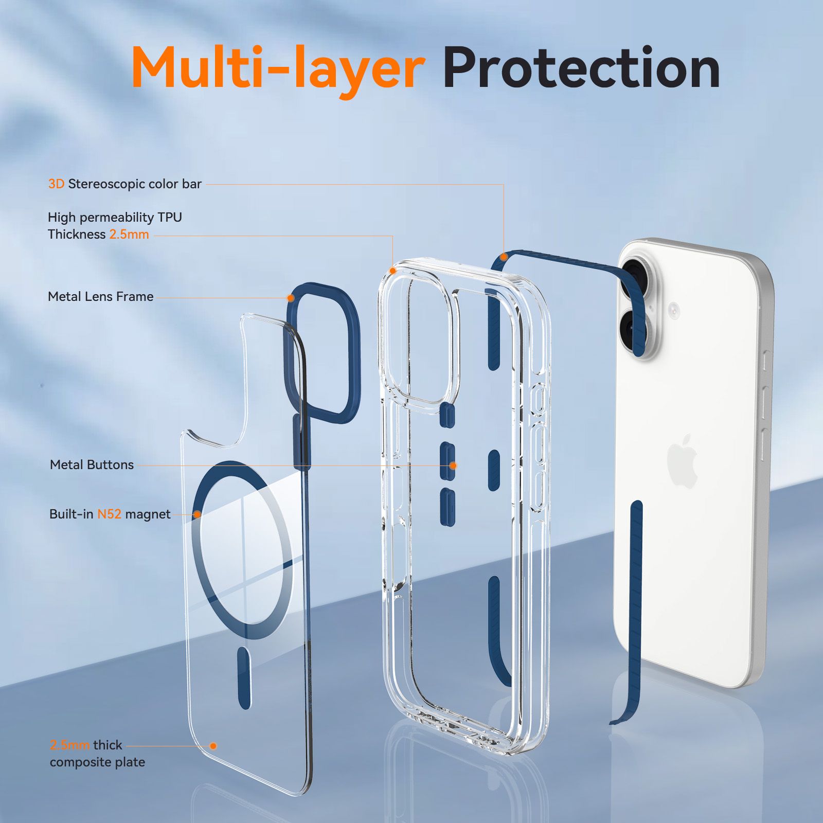 Chroma 2.5MM Colorful Magnetic Clear Case — 43