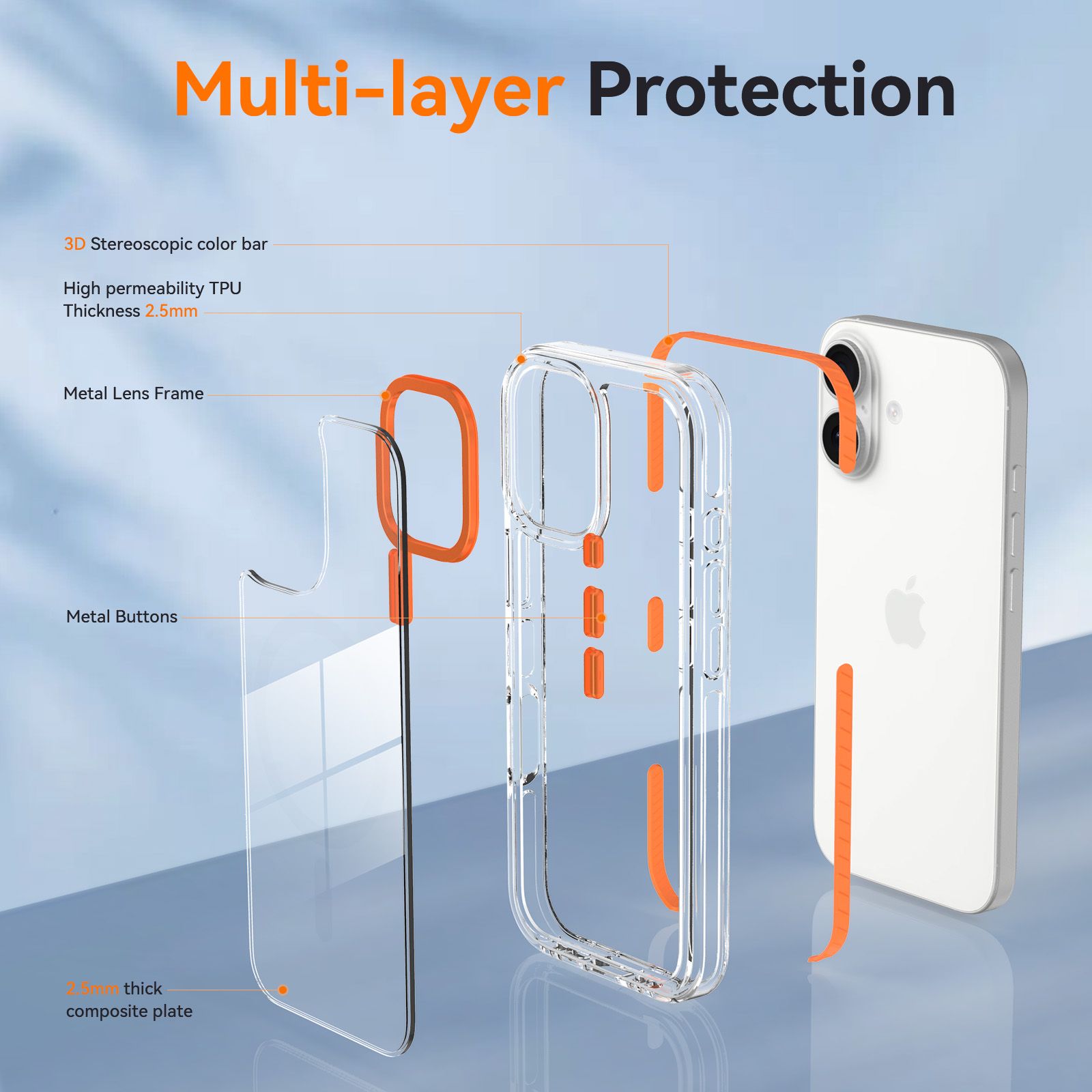 Chroma 2.5MM Colorful Magnetic Clear Case — 129
