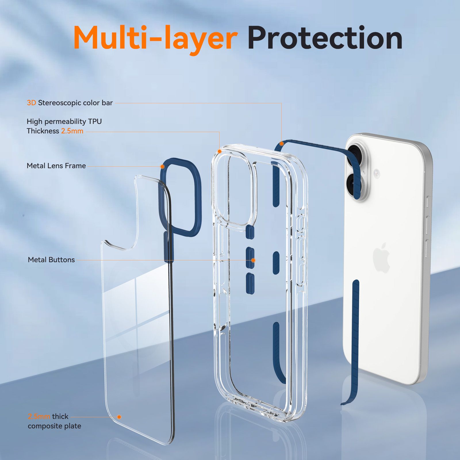 Chroma 2.5MM Colorful Magnetic Clear Case — 141
