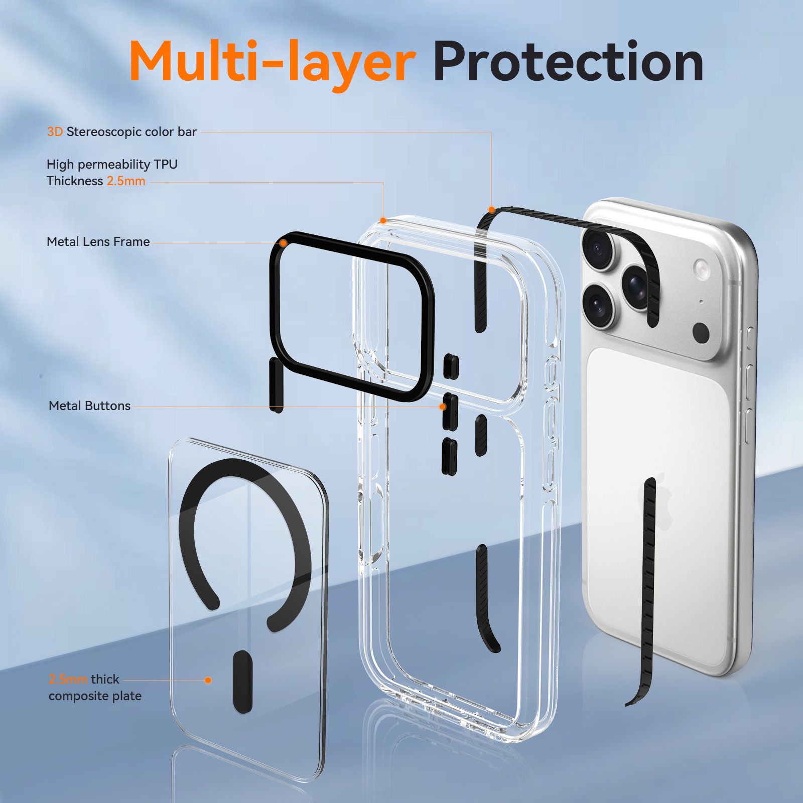 Chroma 2.5MM Colorful Magnetic Clear Case — 81