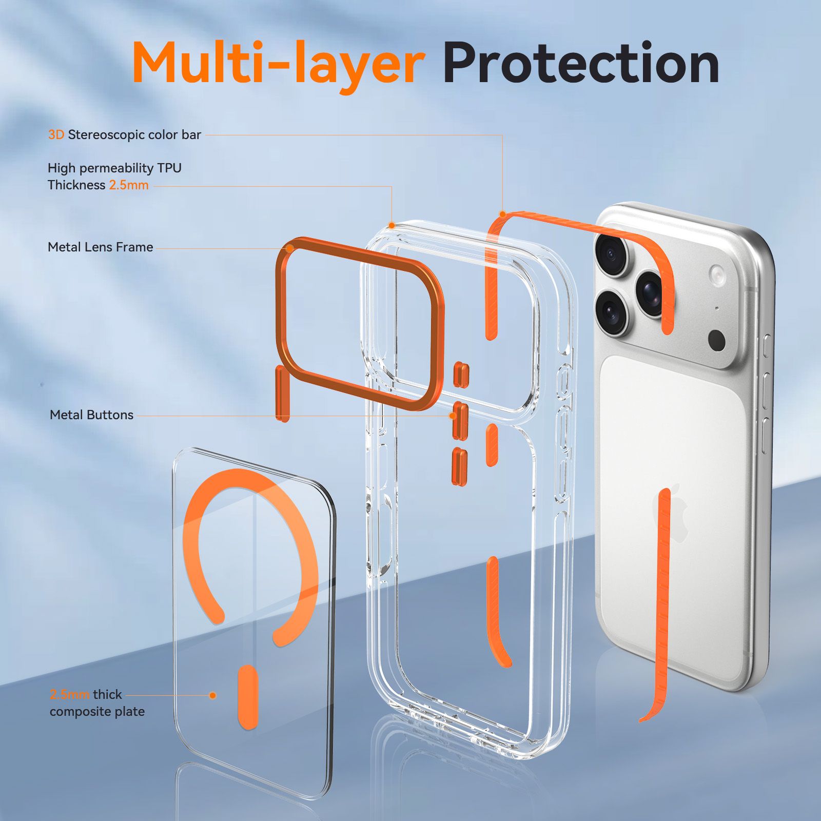 Chroma 2.5MM Colorful Magnetic Clear Case — 60