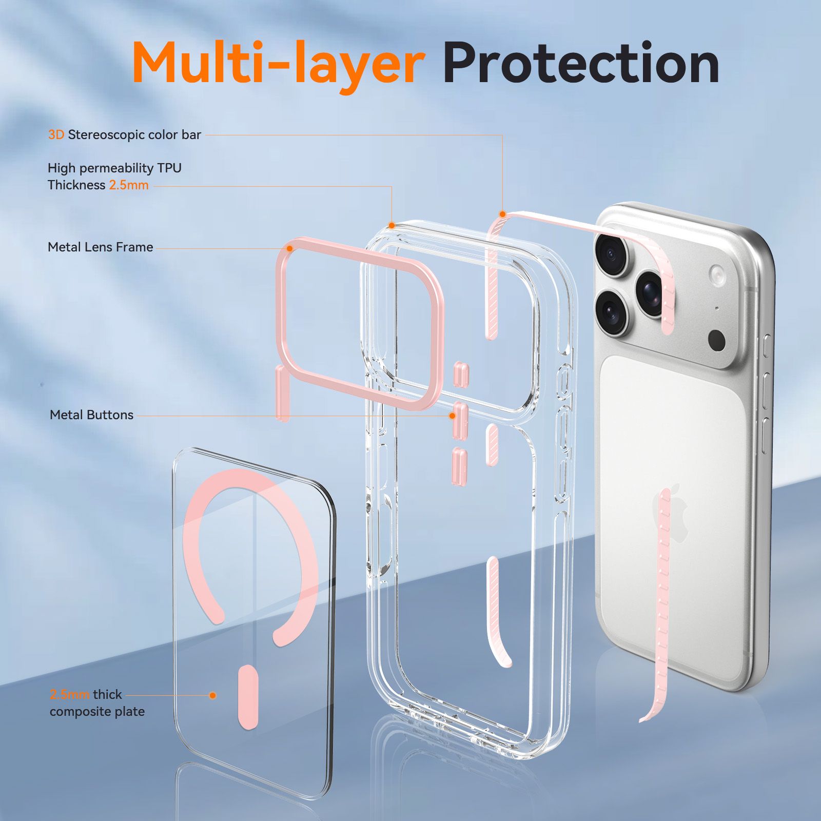 Chroma 2.5MM Colorful Magnetic Clear Case — 51