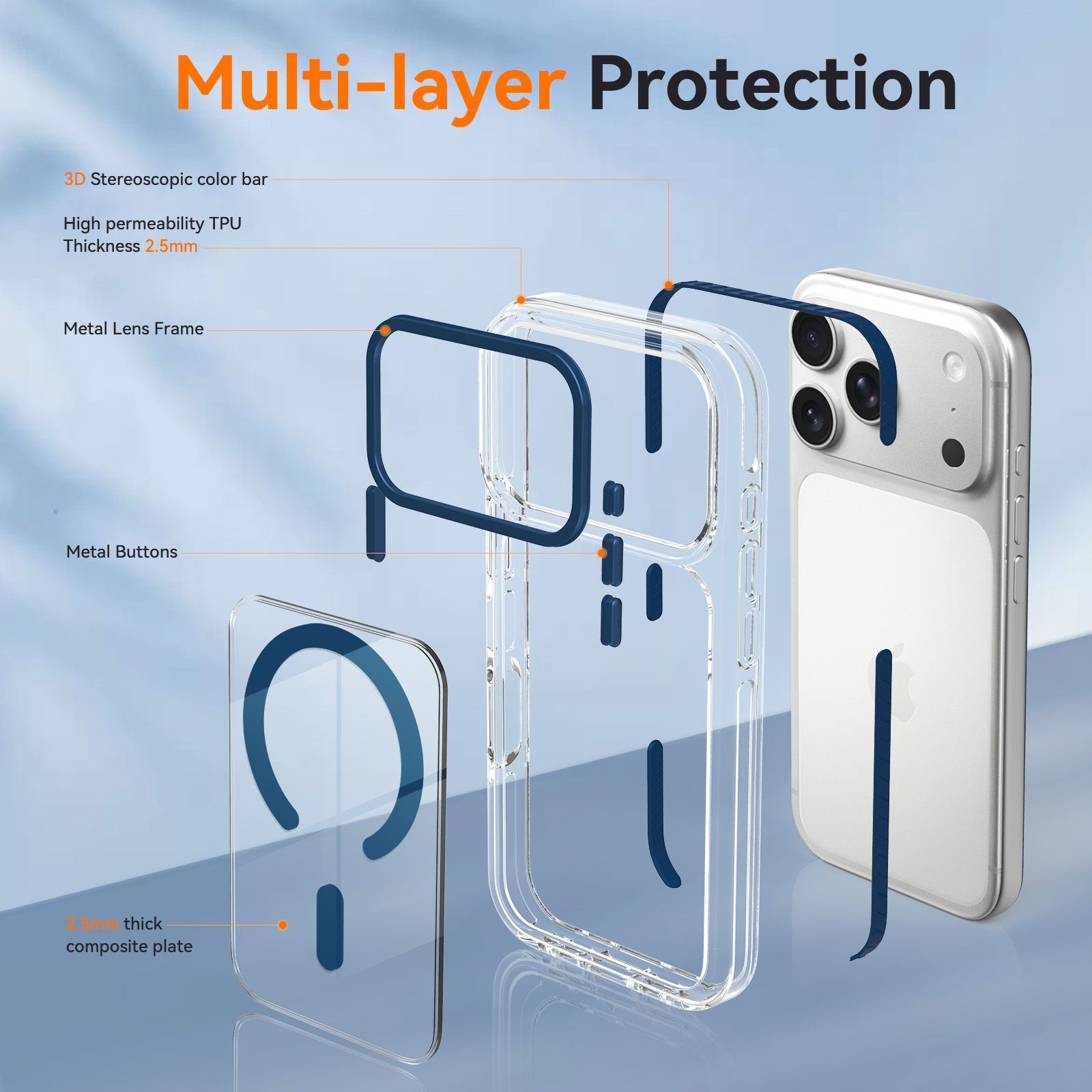 Chroma 2.5MM Colorful Magnetic Clear Case — 74