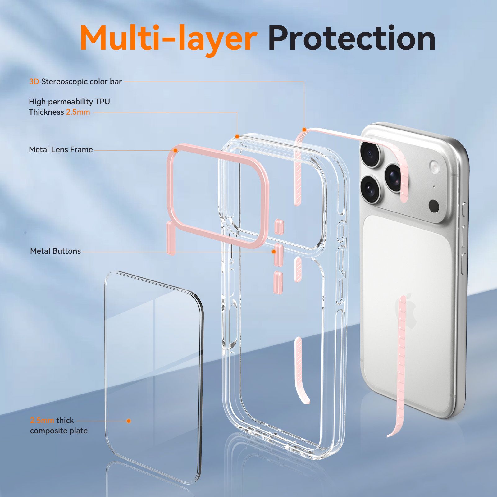 Chroma 2.5MM Colorful Magnetic Clear Case — 148