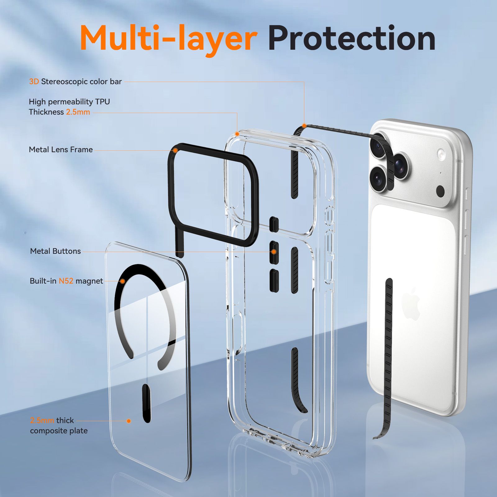 Chroma 2.5MM Colorful Magnetic Clear Case — 7