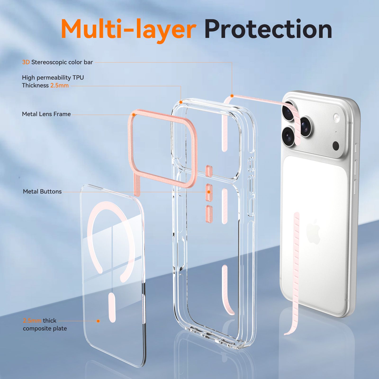 Chroma 2.5MM Colorful Magnetic Clear Case — 88