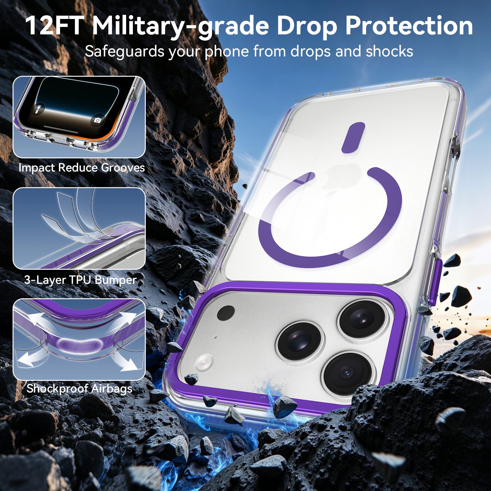 Chroma 2.5MM Colorful Magnetic Clear Case — 100