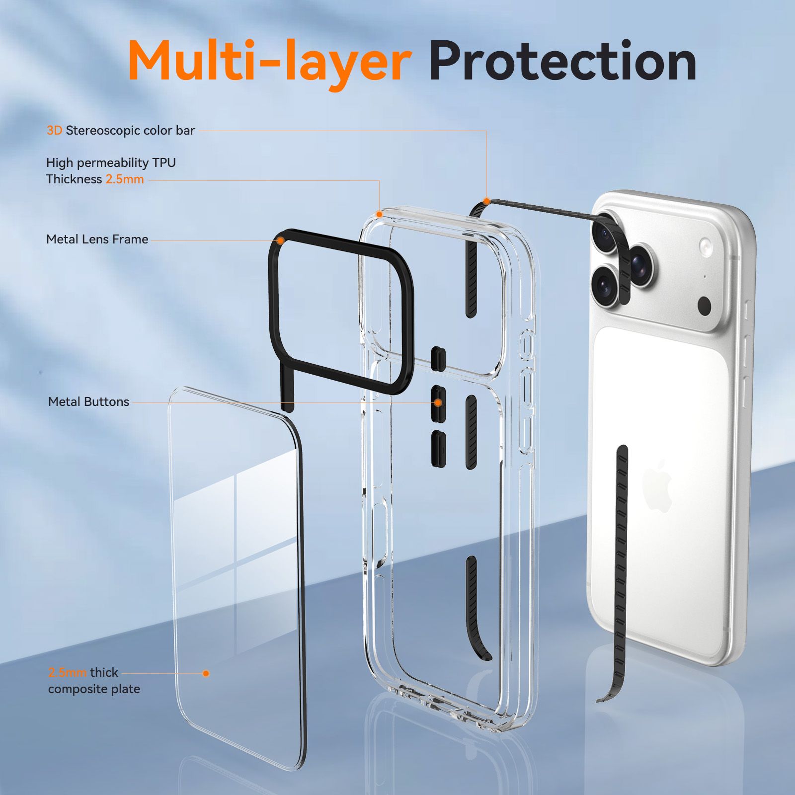 Chroma 2.5MM Colorful Magnetic Clear Case — 187
