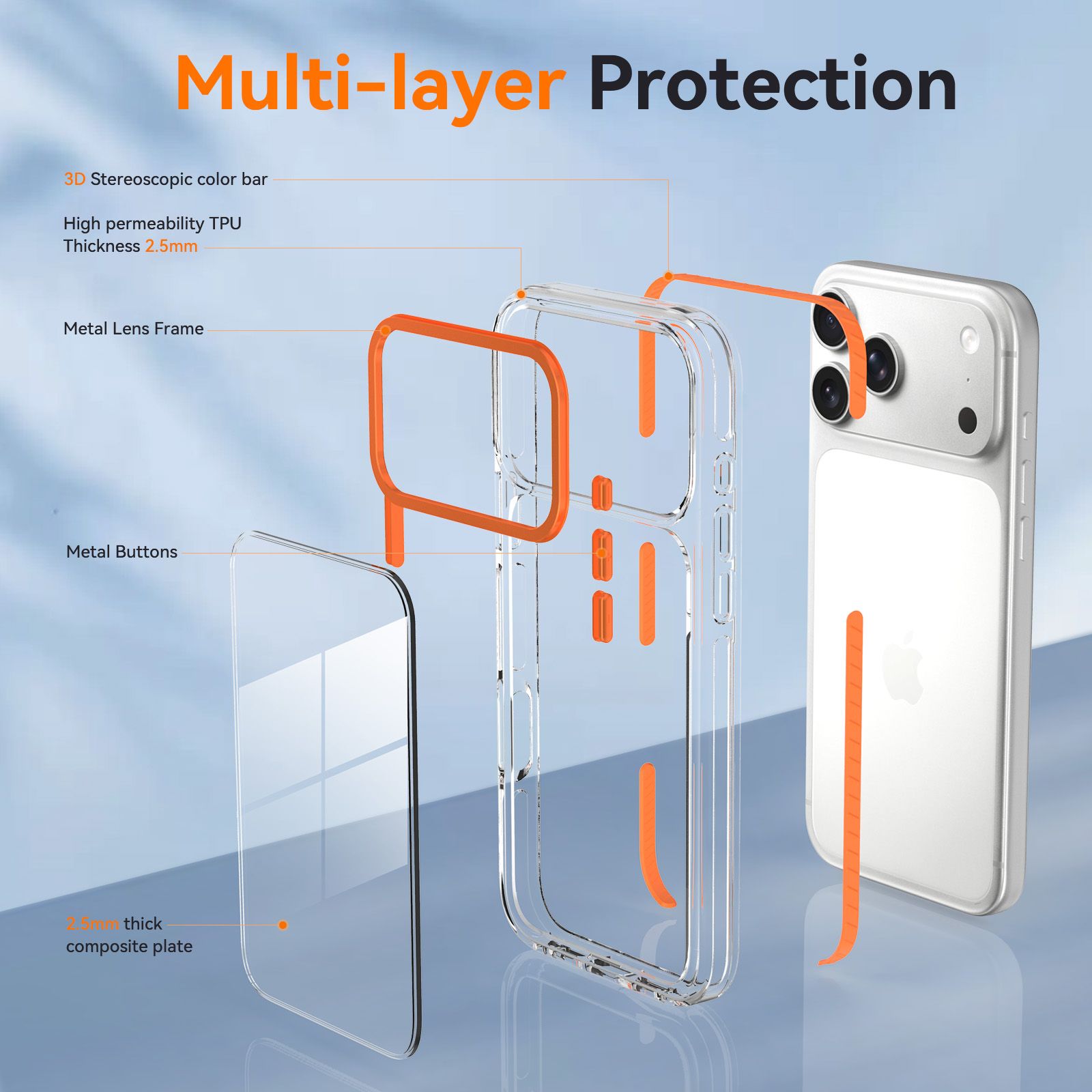 Chroma 2.5MM Colorful Magnetic Clear Case — 193