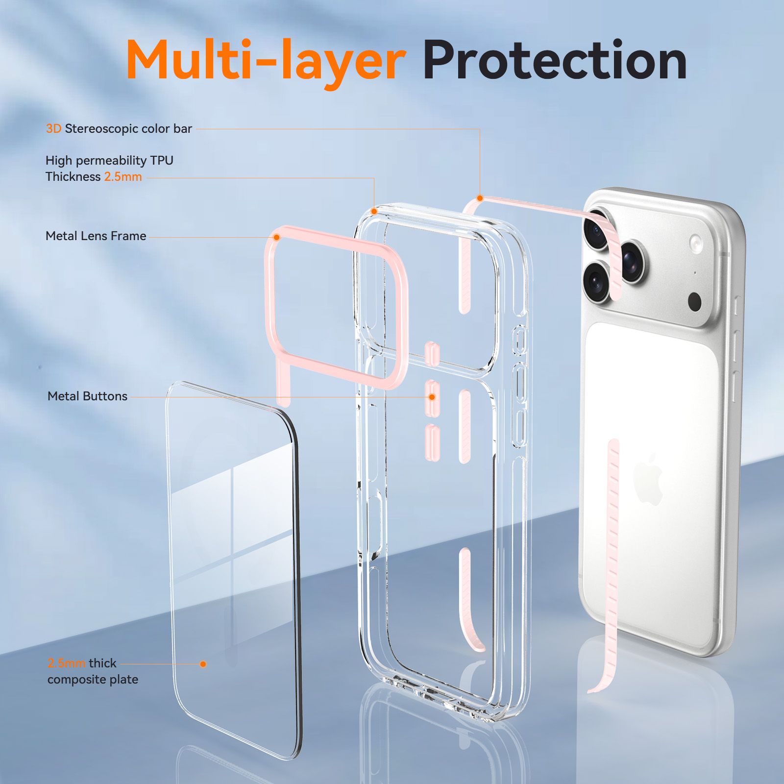 Chroma 2.5MM Colorful Magnetic Clear Case — 180