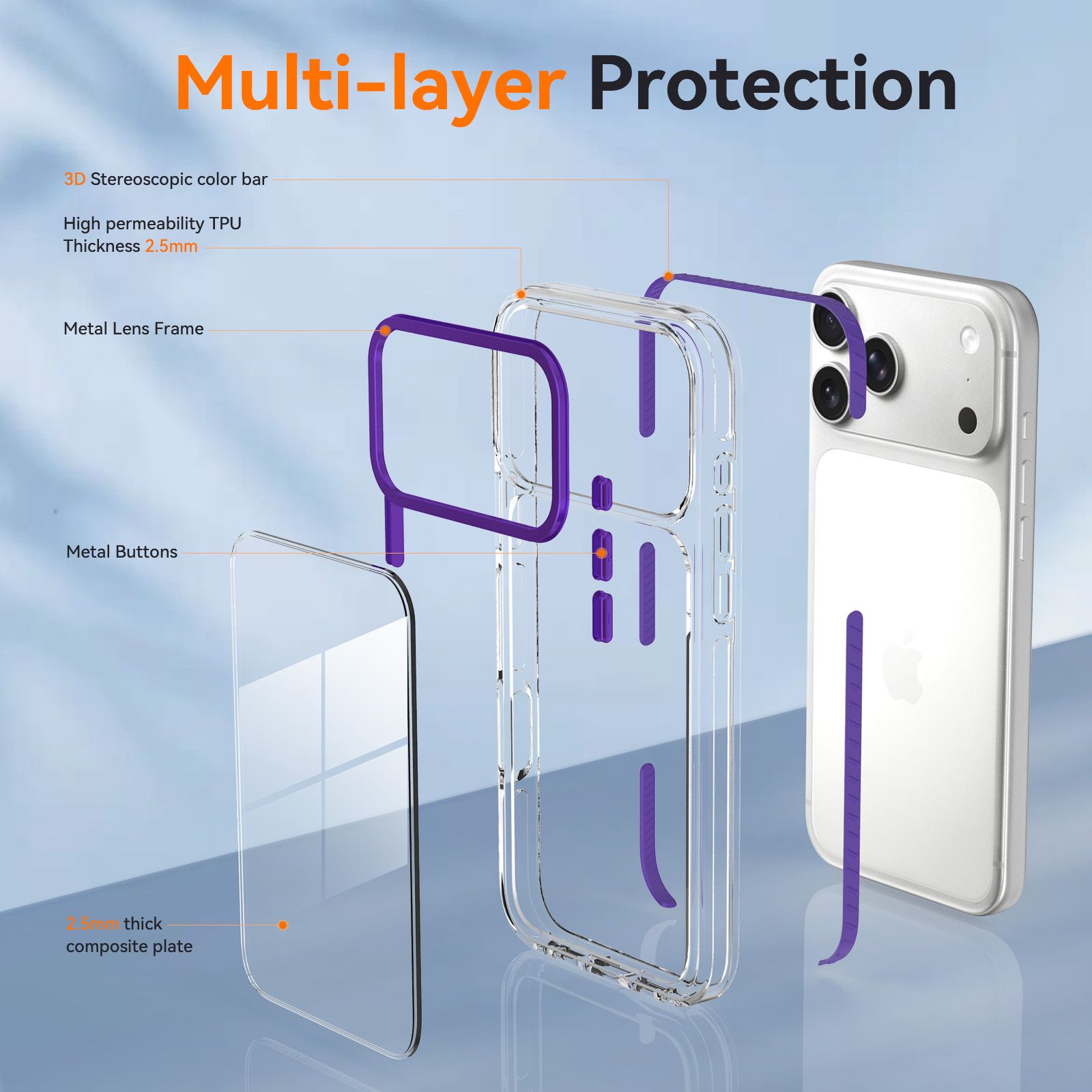 Chroma 2.5MM Colorful Magnetic Clear Case — 199