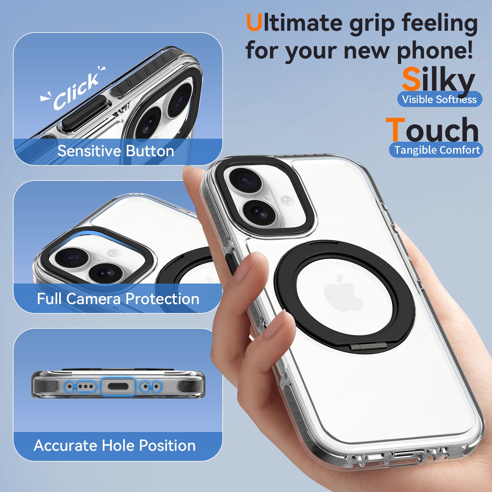 Chroma Orbit Colorful 360° Rotating Stand Magnetic Case — 34