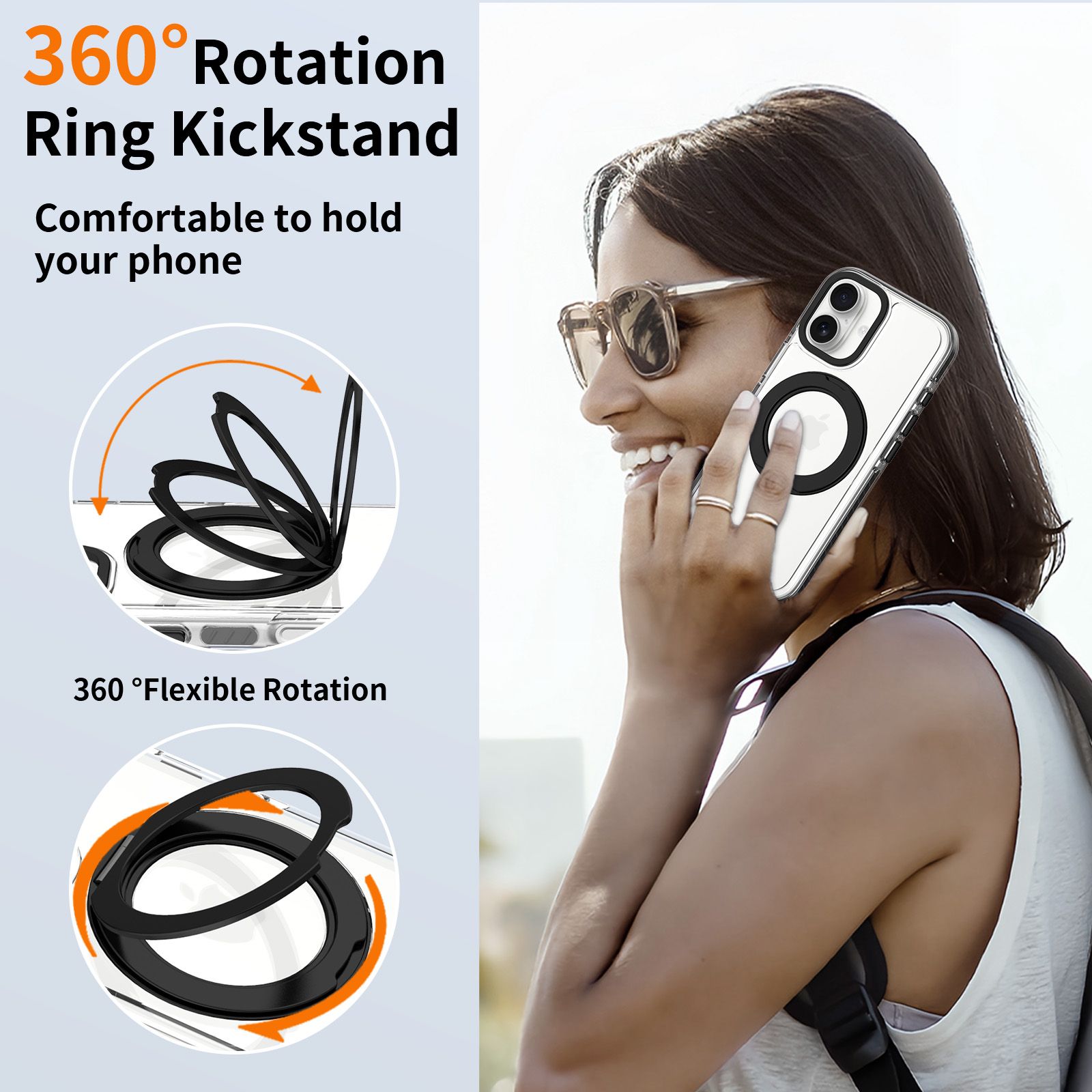 Chroma Orbit Colorful 360° Rotating Stand Magnetic Case — 35