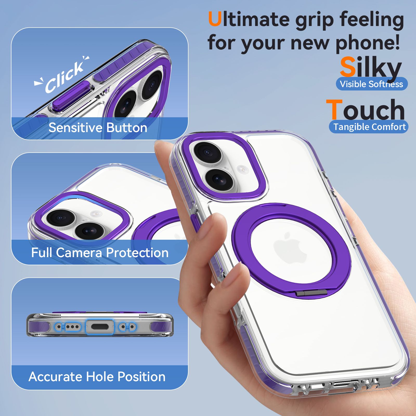 Chroma Orbit Colorful 360° Rotating Stand Magnetic Case — 20
