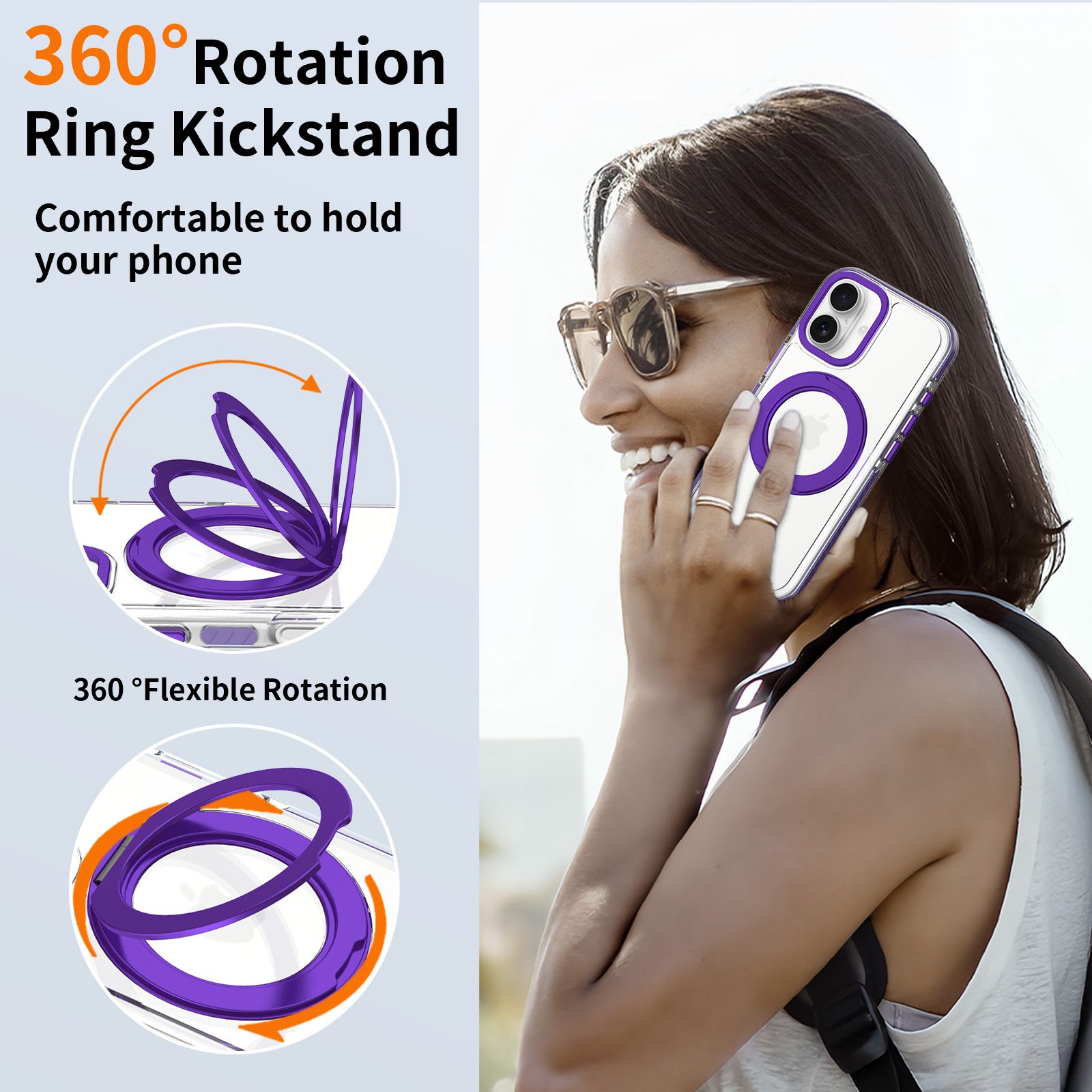 Chroma Orbit Colorful 360° Rotating Stand Magnetic Case — 21
