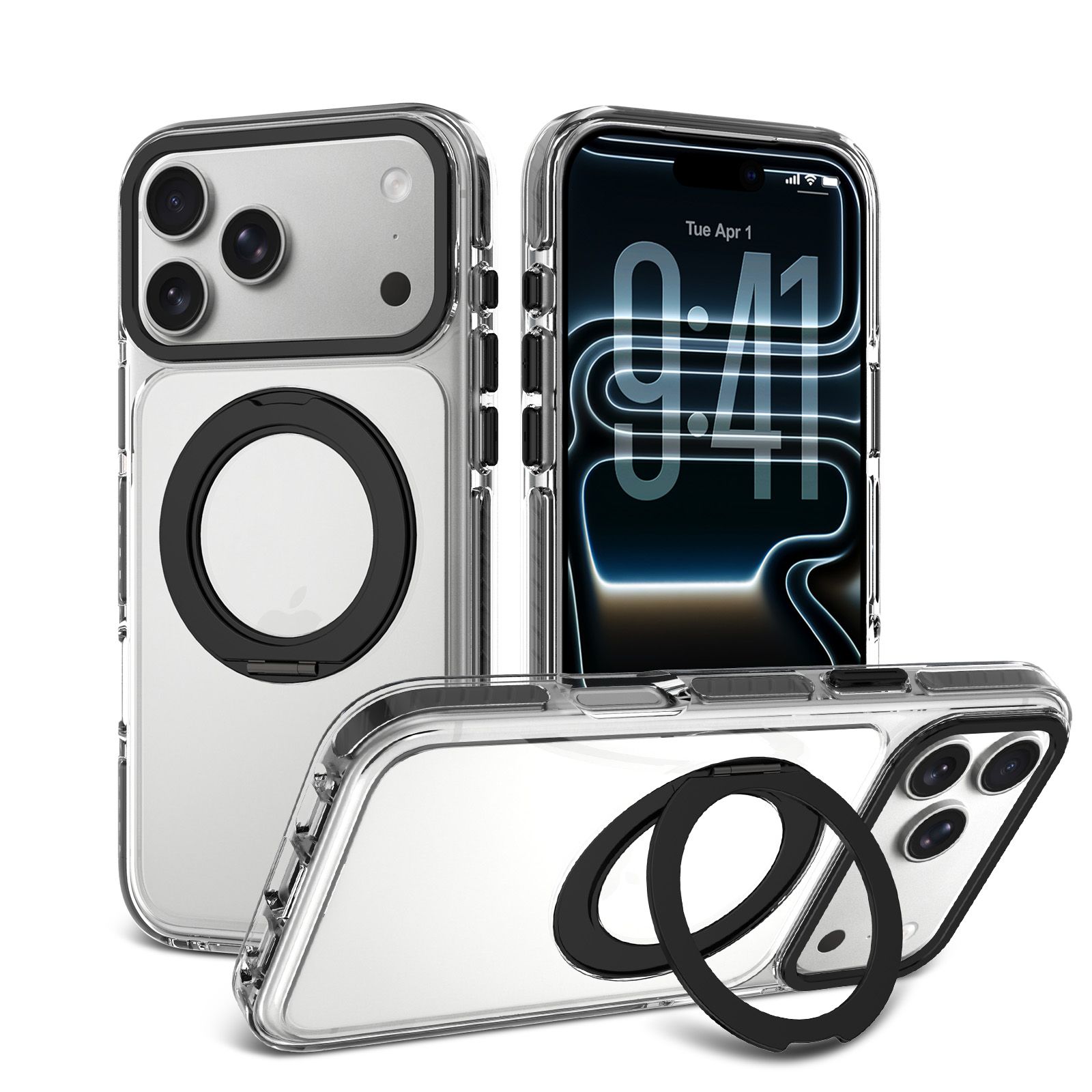 Chroma Orbit Colorful 360° Rotating Stand Magnetic Case — 68