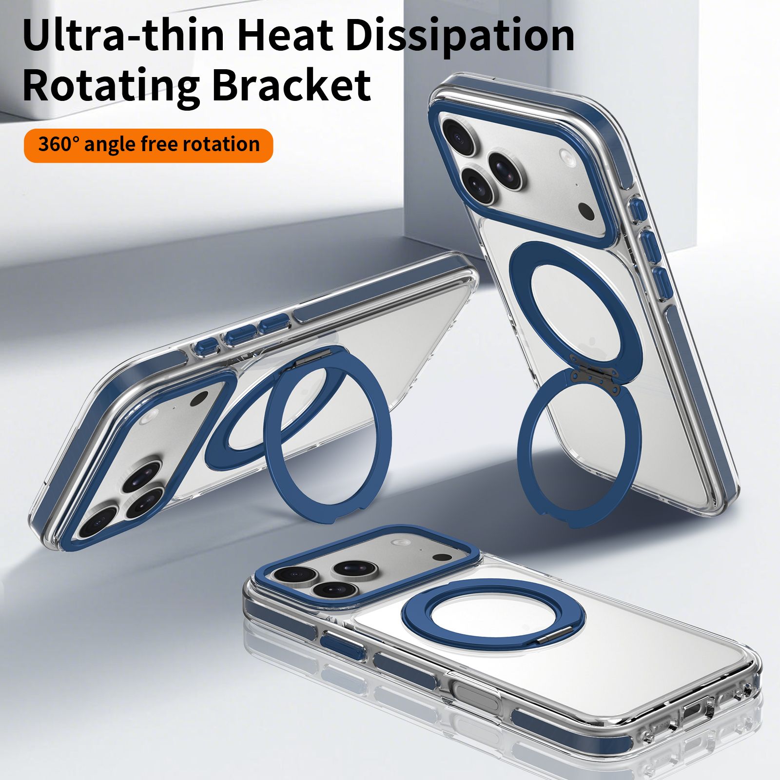 Chroma Orbit Colorful 360° Rotating Stand Magnetic Case — 66