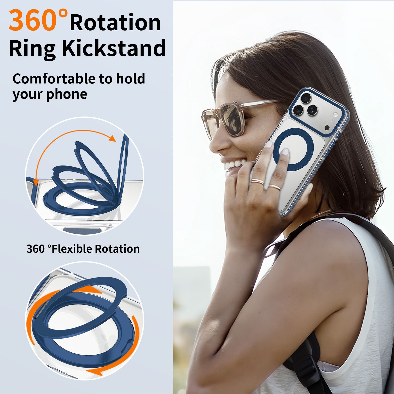Chroma Orbit Colorful 360° Rotating Stand Magnetic Case — 63