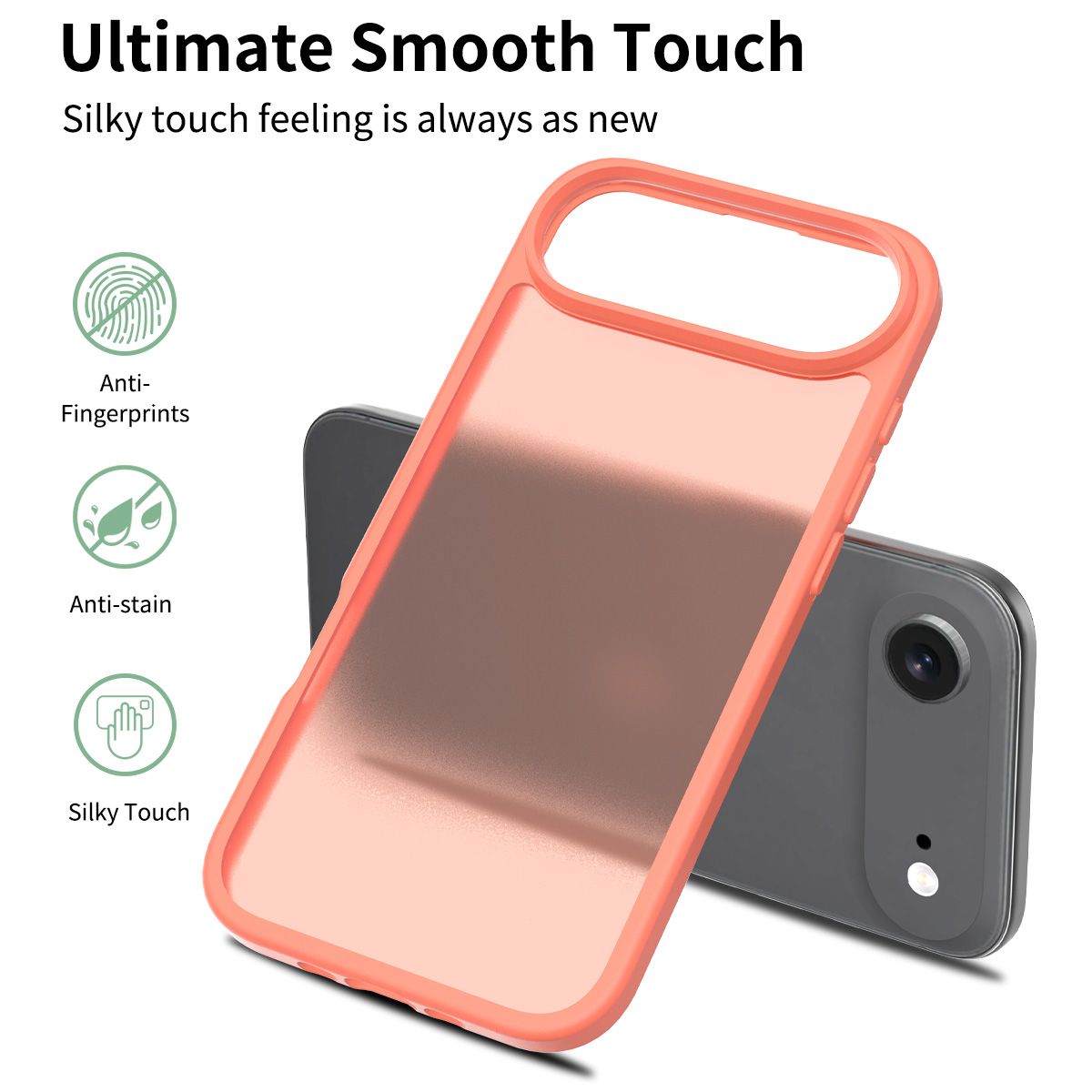 Frost Translucent Matte Frosted Skin Feel Case — 66
