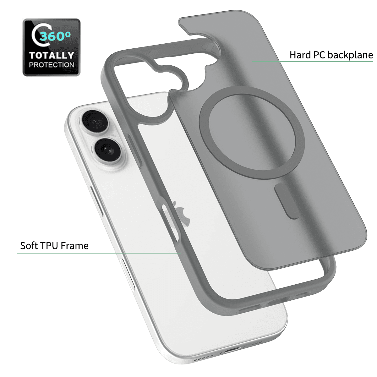 Frost Translucent Matte Magnetic Case — 64