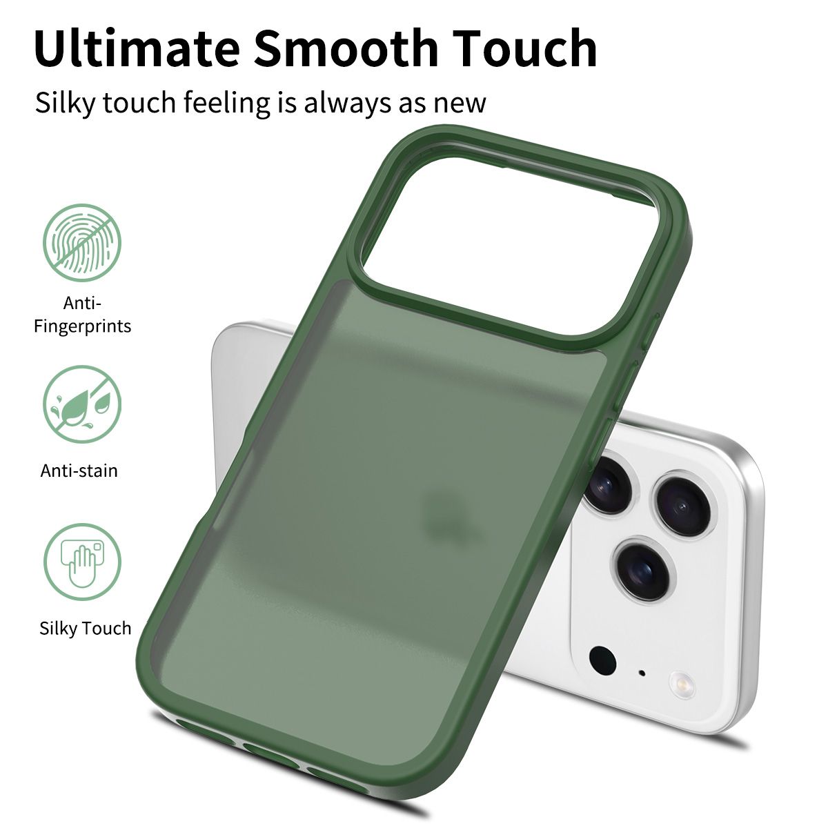 Frost Translucent Matte Frosted Skin Feel Case — 180