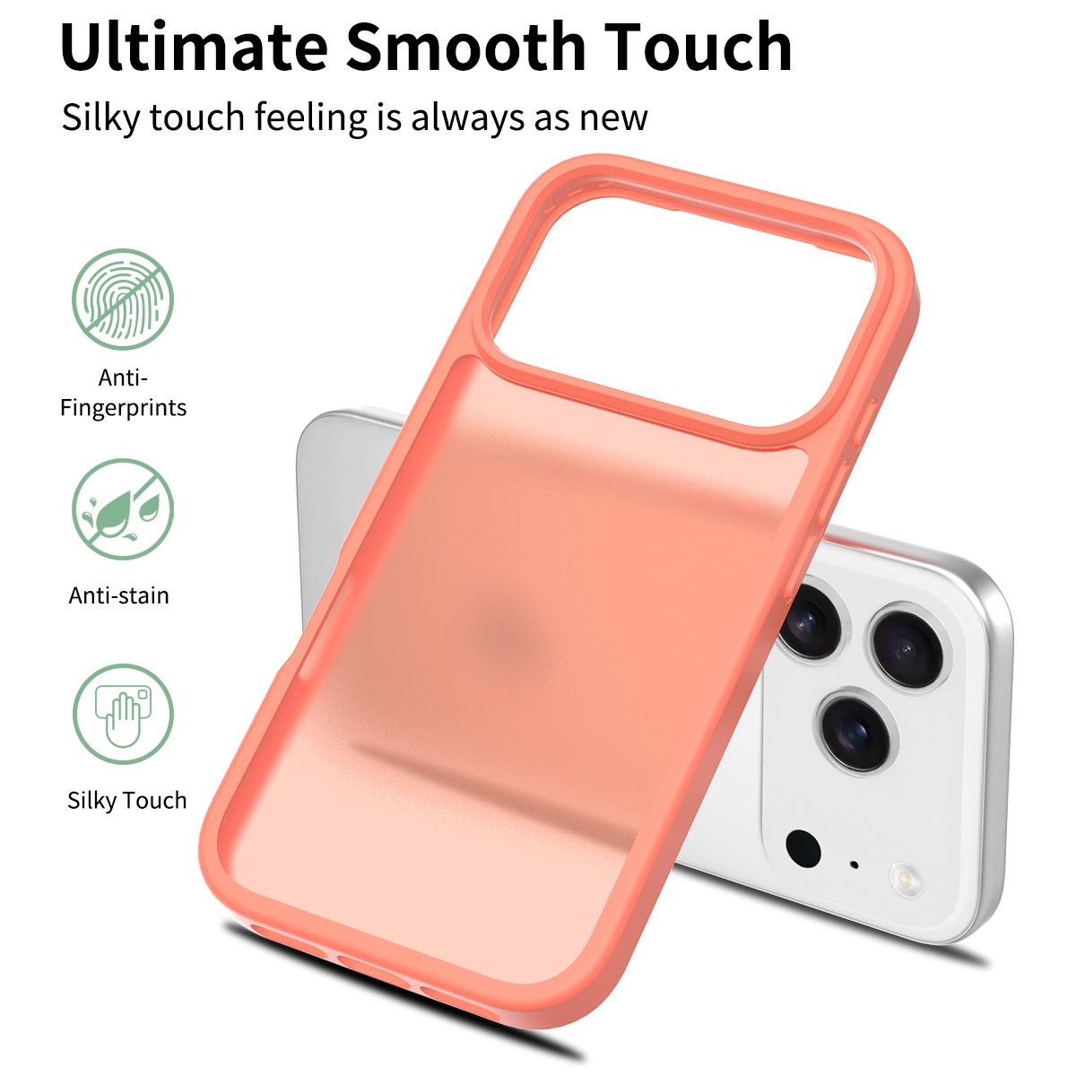 Frost Translucent Matte Frosted Skin Feel Case — 128