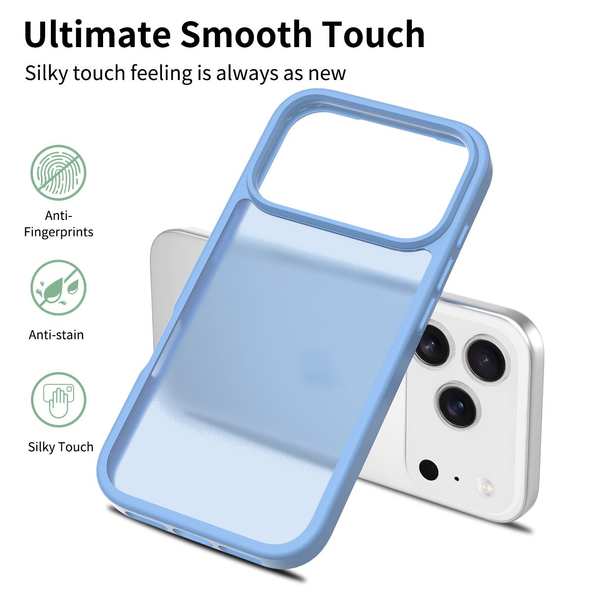 Frost Translucent Matte Frosted Skin Feel Case — 155