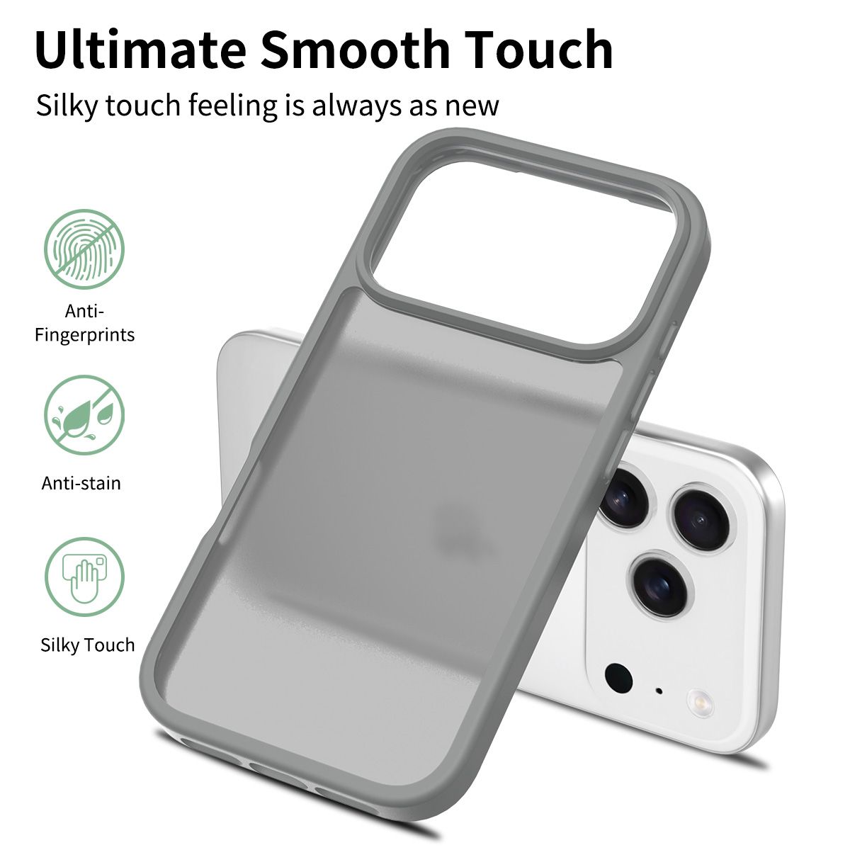 Frost Translucent Matte Frosted Skin Feel Case — 160