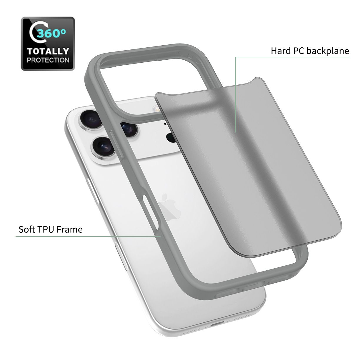 Frost Translucent Matte Frosted Skin Feel Case — 163