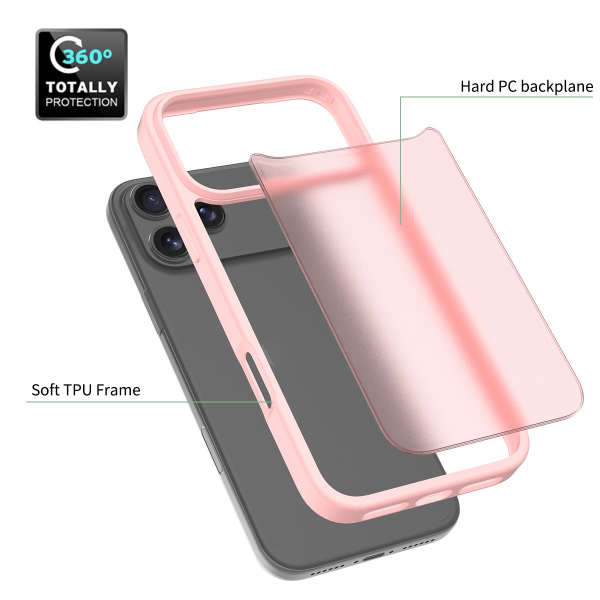Frost Translucent Matte Frosted Skin Feel Case — 203