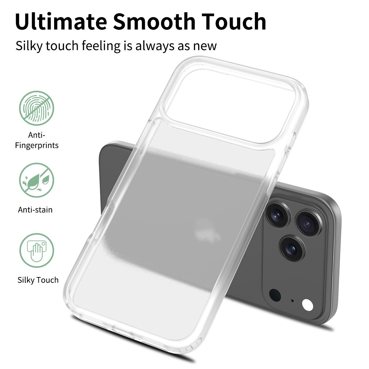 Frost Translucent Matte Frosted Skin Feel Case — 195