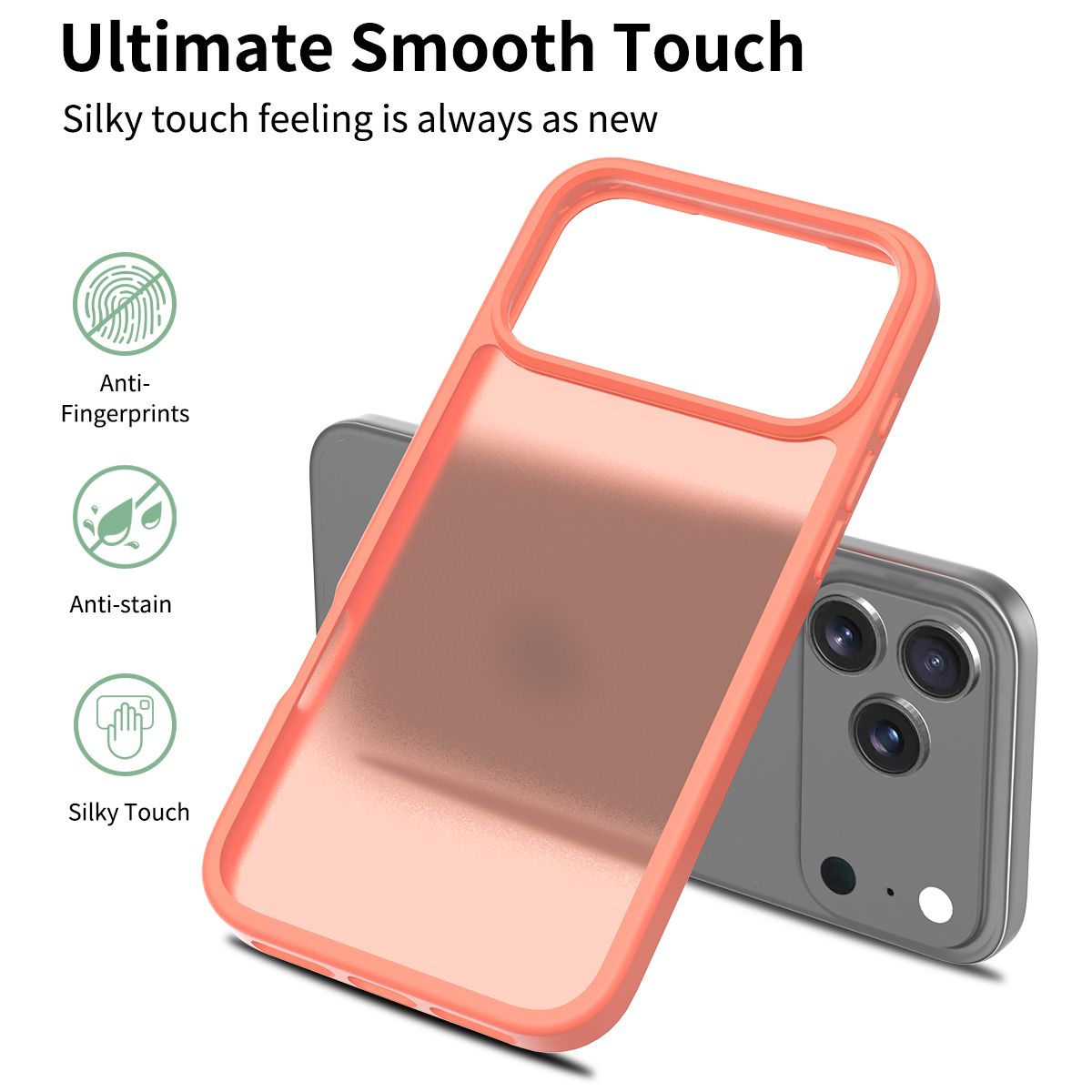 Frost Translucent Matte Frosted Skin Feel Case — 190