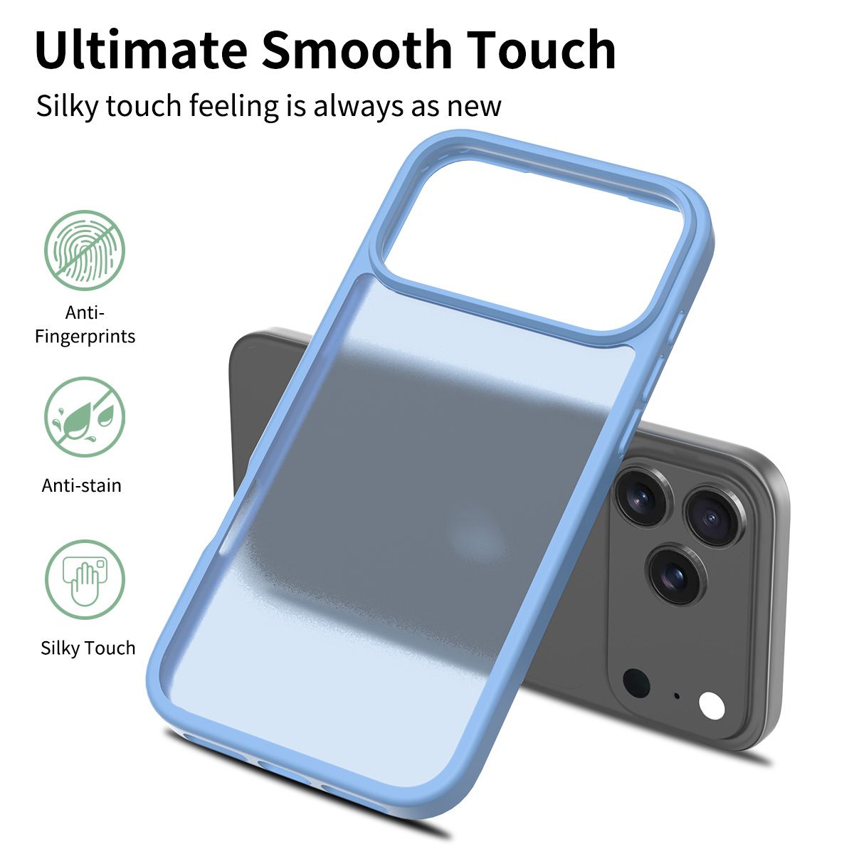 Frost Translucent Matte Frosted Skin Feel Case — 215