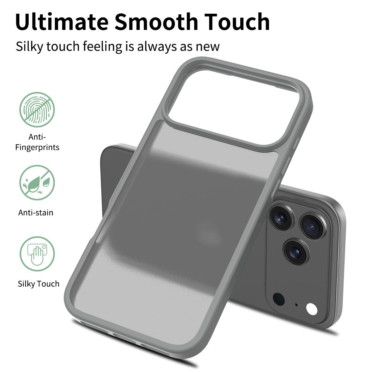 Frost Translucent Matte Frosted Skin Feel Case — 220