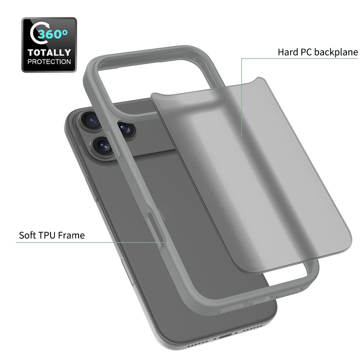 Frost Translucent Matte Frosted Skin Feel Case — 223