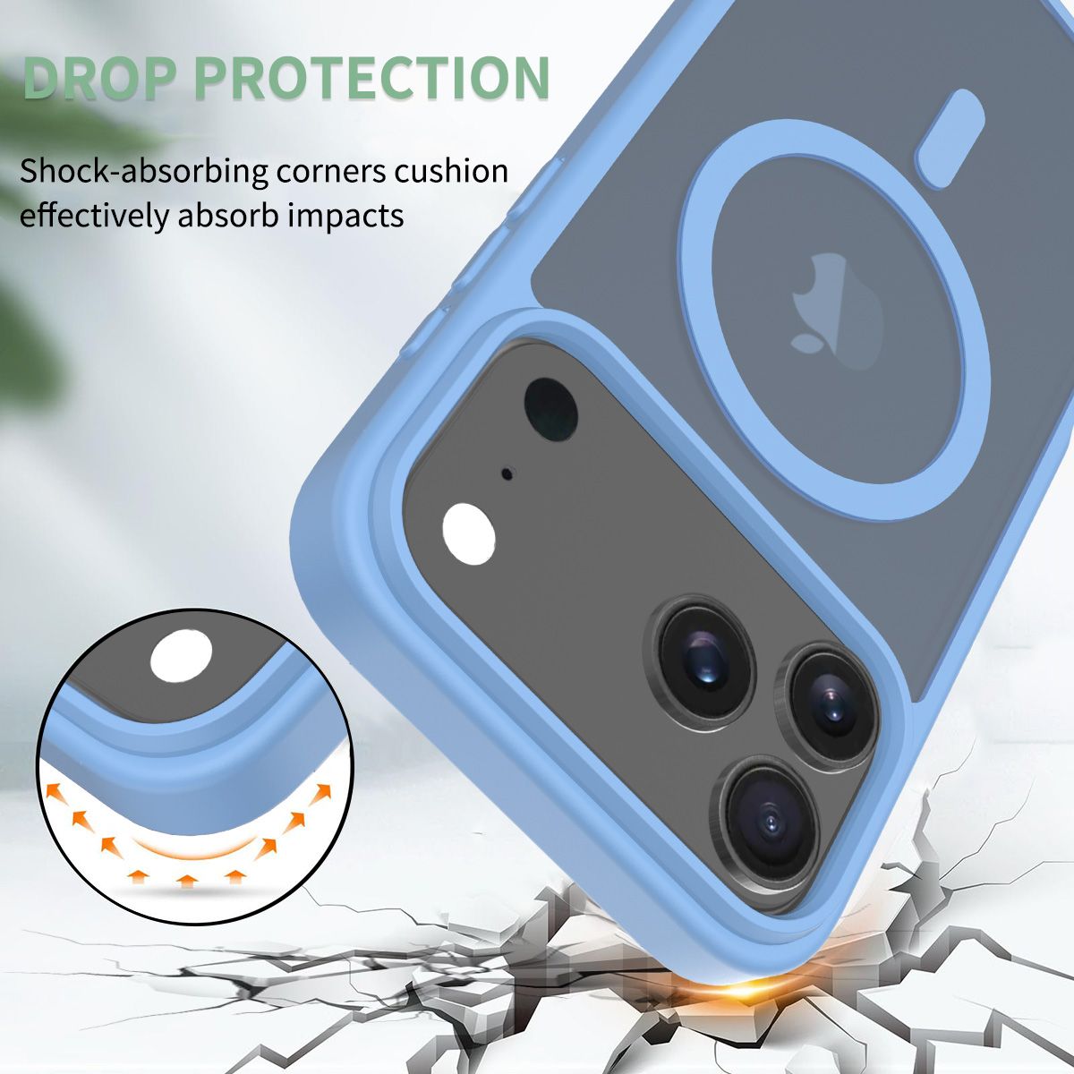 Frost Translucent Matte Magnetic Case — 165