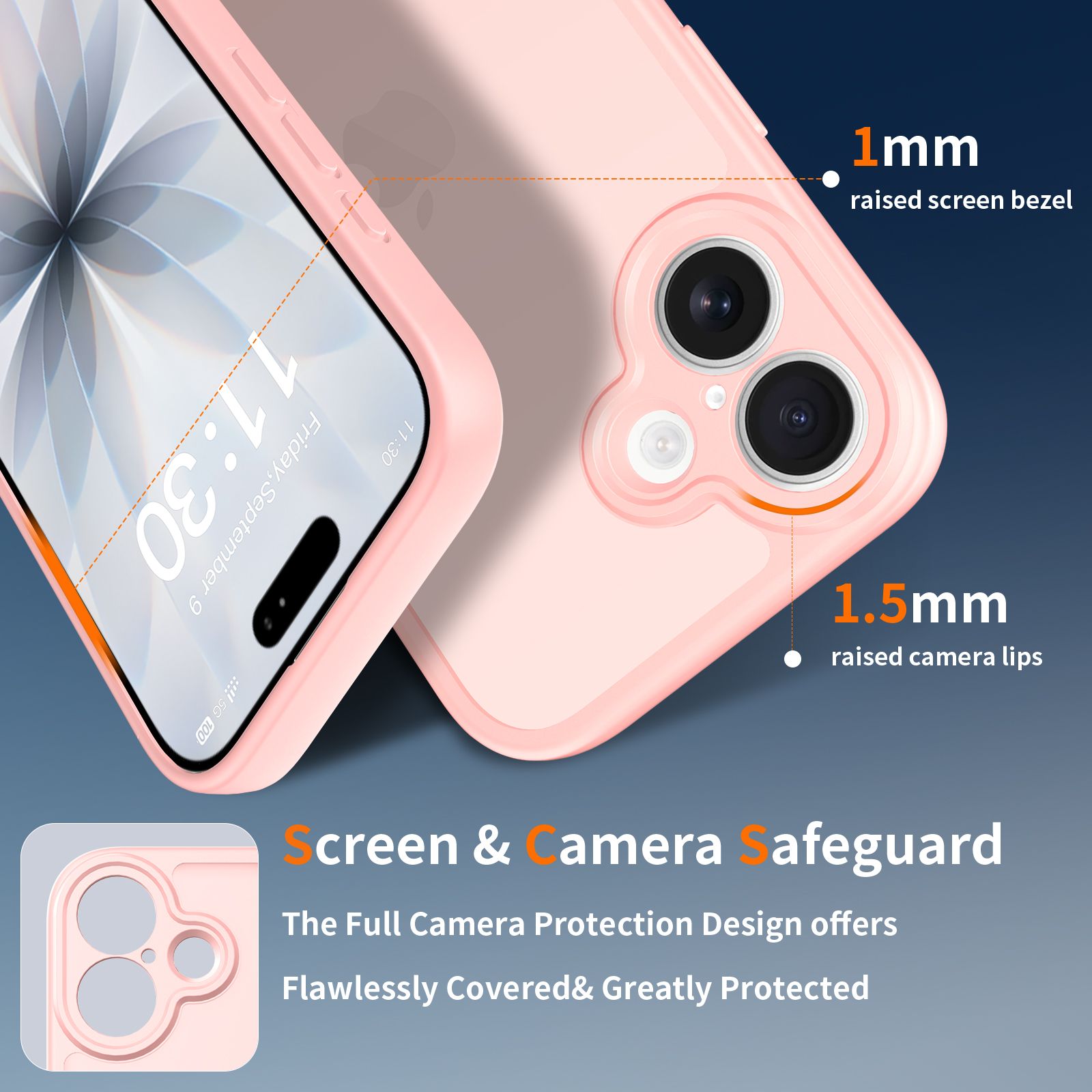 Frost Shield Translucent Matte Frosted Skin Feel Case — 16