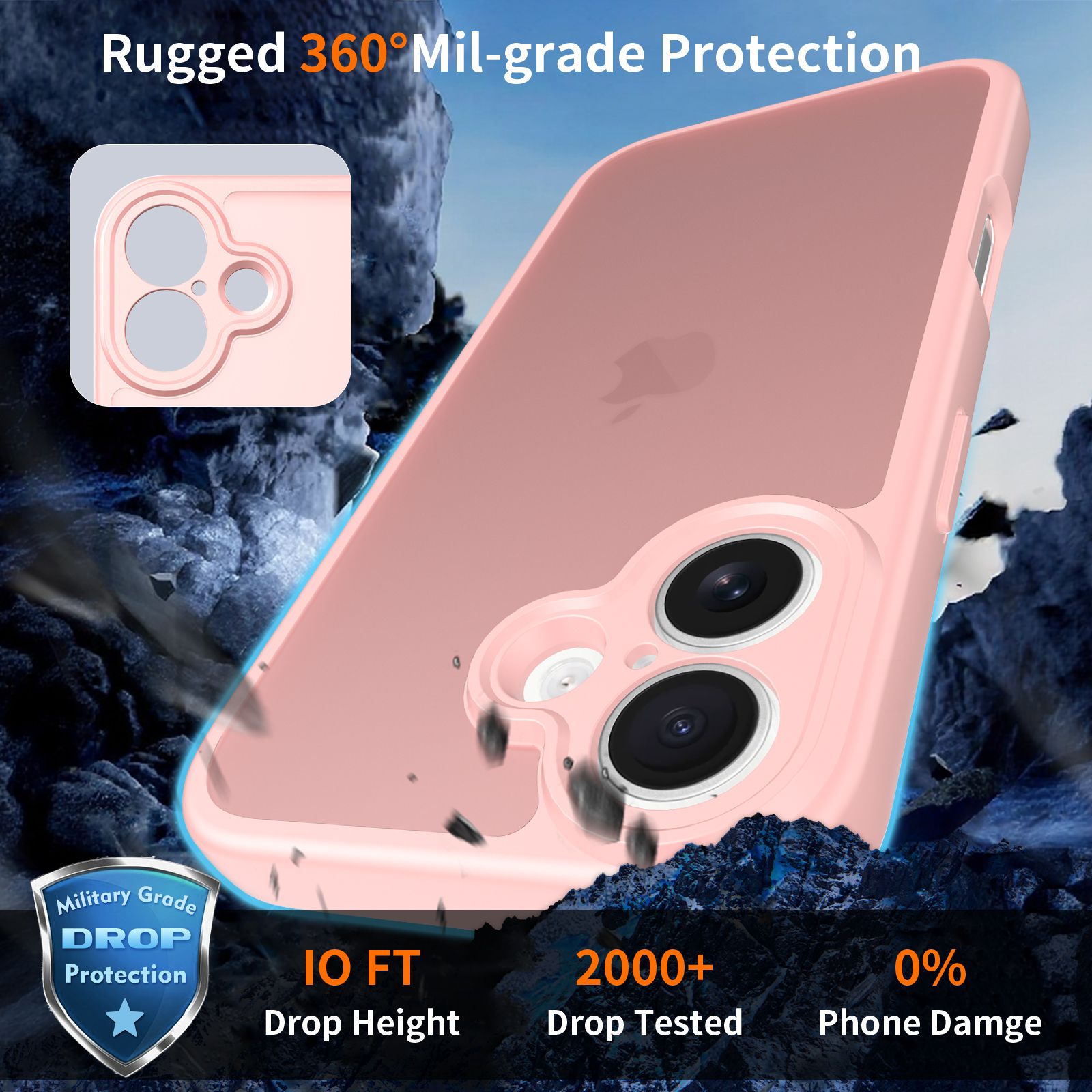 Frost Shield Translucent Matte Frosted Skin Feel Case — 17