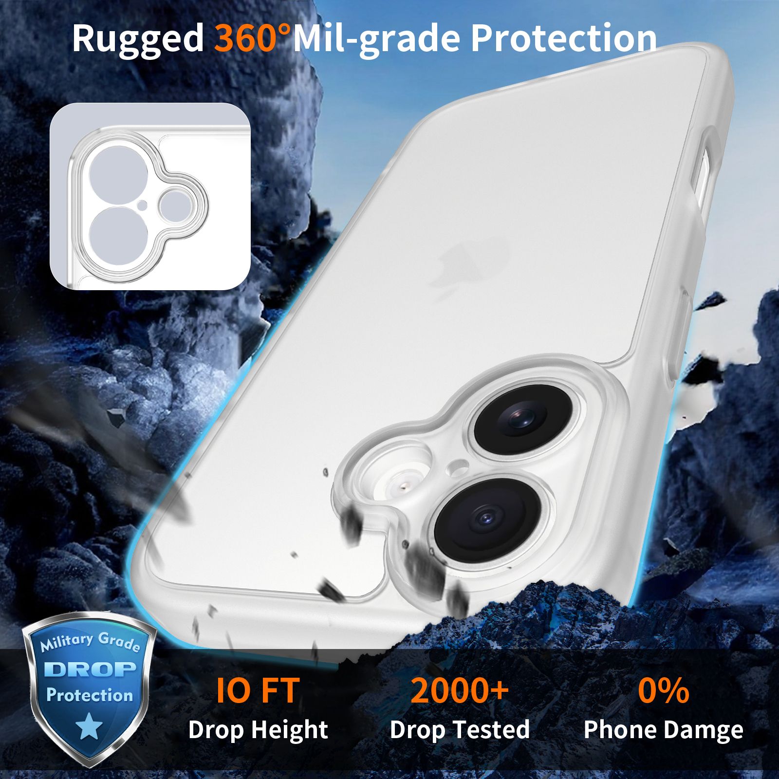 Frost Shield Translucent Matte Frosted Skin Feel Case — 47