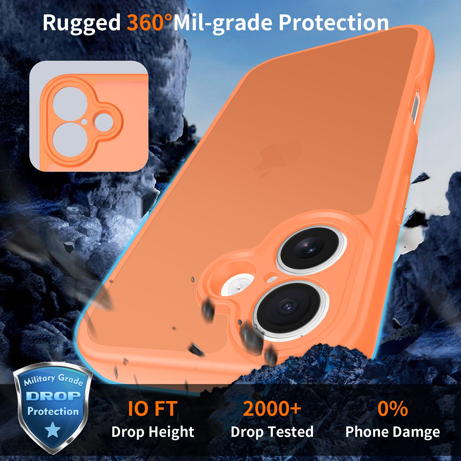 Frost Shield Translucent Matte Frosted Skin Feel Case — 42