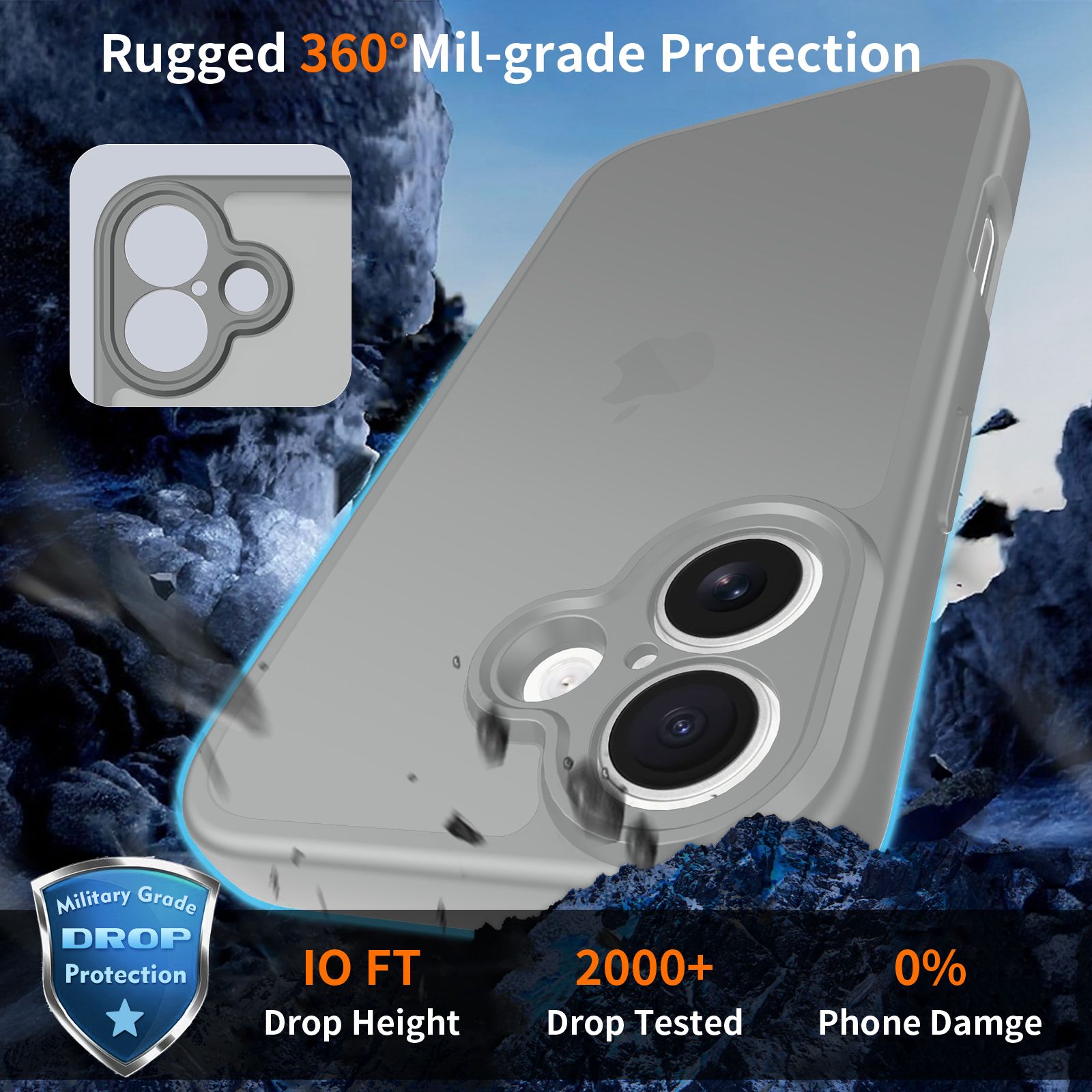 Frost Shield Translucent Matte Frosted Skin Feel Case — 12