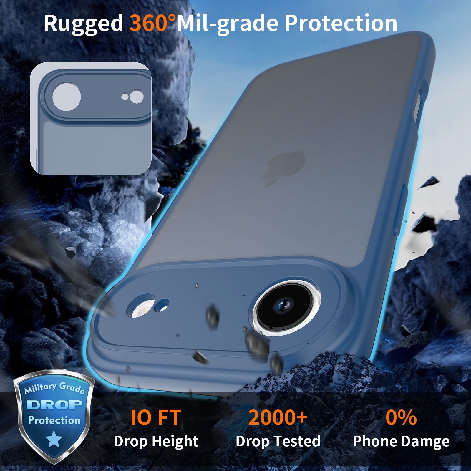 Frost Shield Translucent Matte Frosted Skin Feel Case — 84