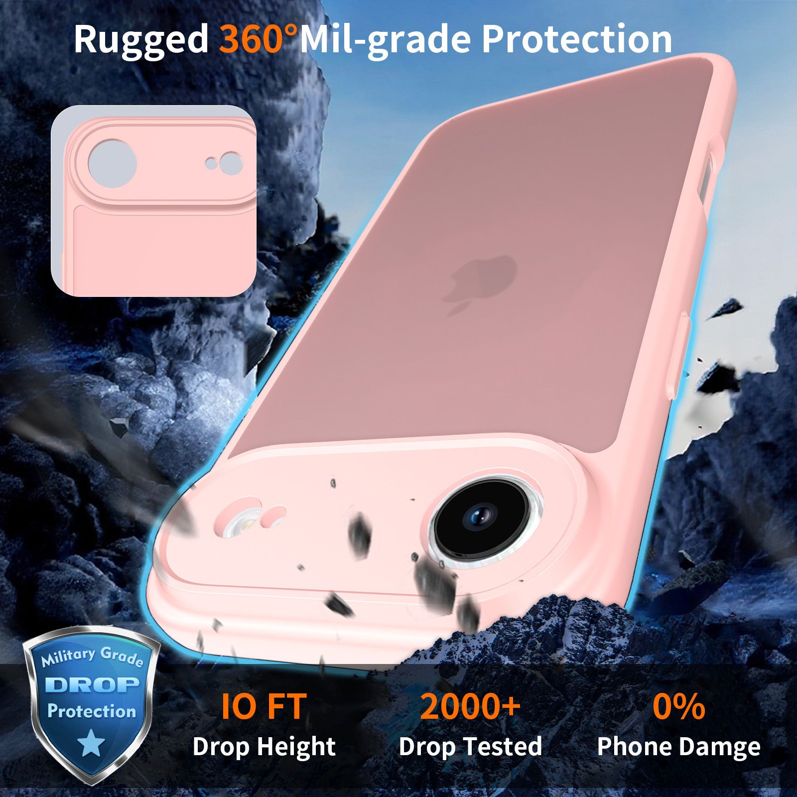 Frost Shield Translucent Matte Frosted Skin Feel Case — 64
